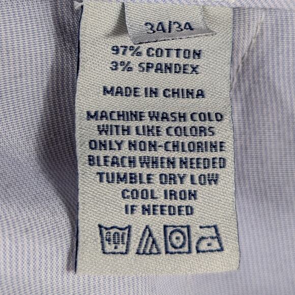 Onward Reserve 34x34 Men’s Khaki Chino Pants Beige Cotton Stretch Casual Athens - Picture 4 of 4